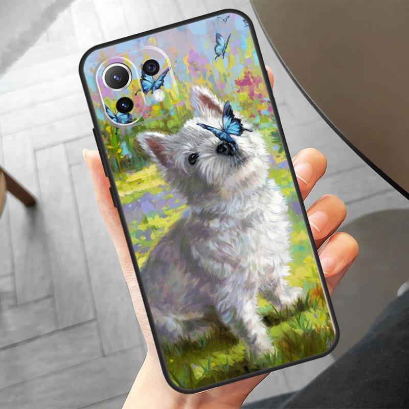 West Highland Terrier Westie Funda For POCO F6 X6 Pro X5 X3 F3 F5 M6 M5s Xiaomi 14 Ultra 12 13 Lite 11T 12T 13T Pro Case