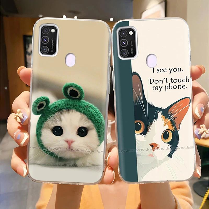 Для Samsung Galaxy M21 M31 Чехол Мягкий ТПУ Мягкий Силикон Модный Чехол для Телефона Для Samsung M21 M31 Funda Роскошная Задняя Крышка Coque Para