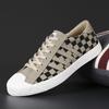 Mens Shoes Spring Men's Canvas Shoes Korean Style Trendy Chess Board Shoes Autumn Comfortable Casual Shoes Laceup Shoes Men