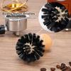 51-58mm Portafilter Cleaning Brush Contoured Espresso Basket Scrubber for Deep Clean Non-Scratch Barista Tool for Home Machines
