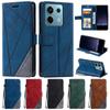 Flip Wallet Card Slot Holder Back Cover for Xiaomi Redmi Note 13 Pro 4G Lines Leather Magnetic Stand Case for Redmi Note 13 Pro Note13 13Pro Plus 5G