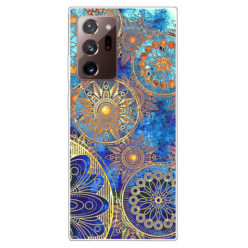 Мягкий чехол для Samsung Note 20 Ultra Чехол S20 FE TPU Принт Кошка Силиконовые чехлы для Samsung Galaxy Note20 M52 5G Funda Coque Прозрачный