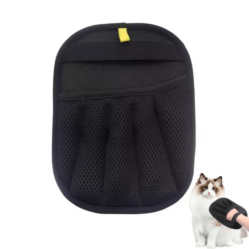 Durable Pet Hair Removal Gloves Gentle Pet Grooming Gloves Dual-sided Pet Hair Remover Gloves for Furniture Car for Deshedding