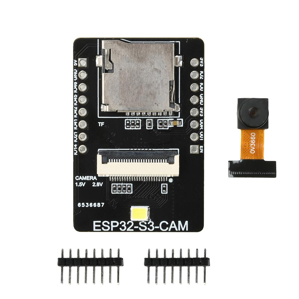 ESP32-S3-CAM WiFi Bluetooth Плата разработки Тип-C Вставляемый модуль камеры OV2640 OV3660 Слот для SD-карты Мини DIY Набор