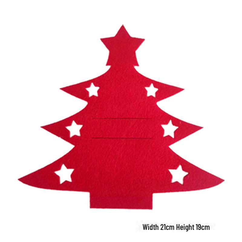 Подставка для столовых приборов из фетра на Рождество - Декор стола