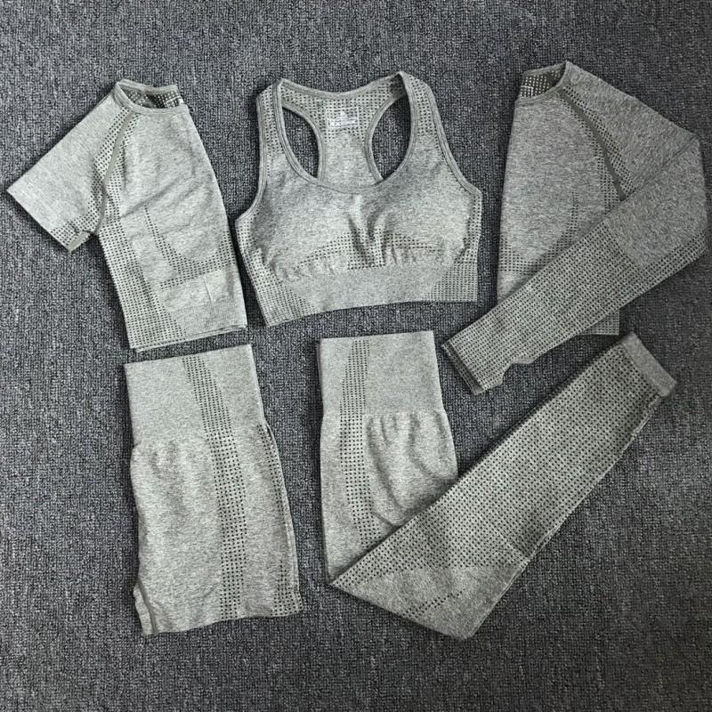 Seamless High-Waisted 9/10 Length Leggings With Jacquard Dot Women Butt Lifting Tummy Control
