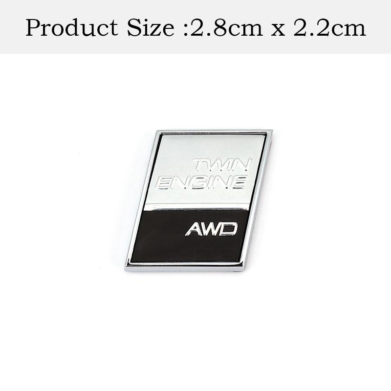 3D металл Швеция двойной двигатель AWD логотип эмблема значок наклейки на автомобиль наклейка для Ocean V40 V60 V90 XC60 XC90 XC40 S60 S90 S80 C30