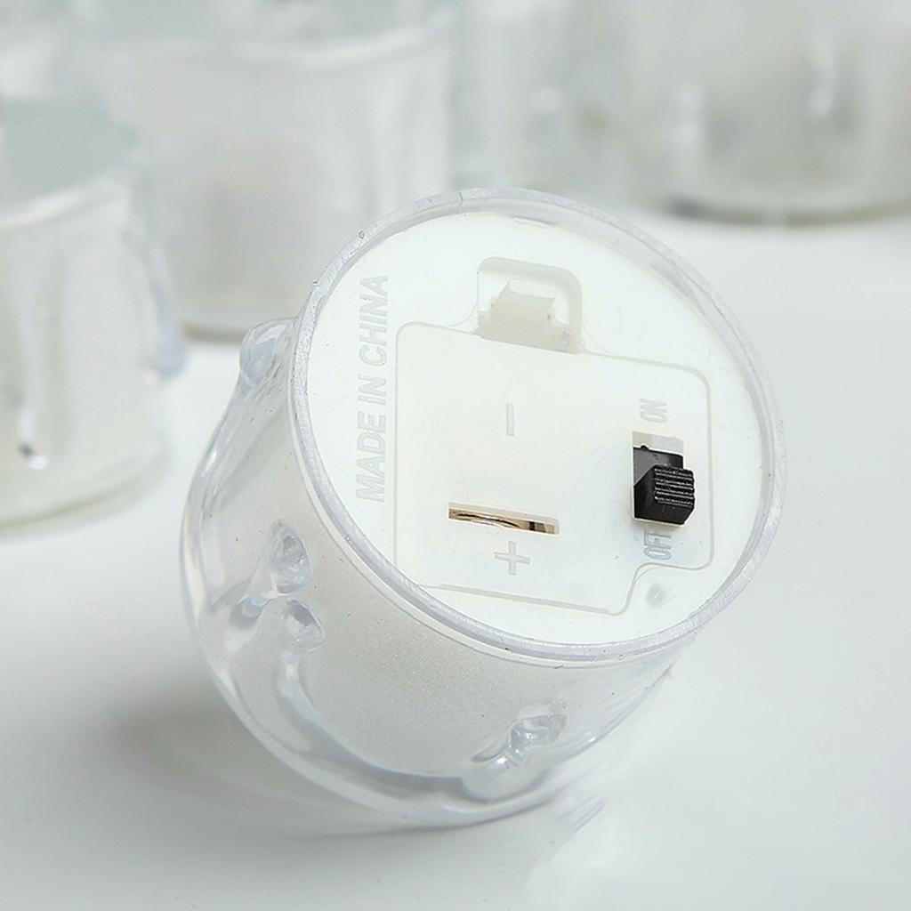 1/3/6/24 шт./компл. небольшой чайный восковой светильник, красивый без тепла для вечеринки