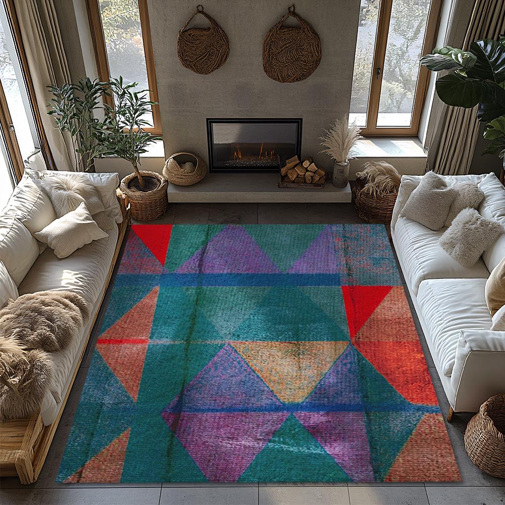 Стильный ковер для зоны Нескользящий ковер для помещений и улицы Моющийся коврик для двери Декор для дома Современный абстрактный узор Напольный коврик Коридорный ковер для гостиной