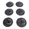 Stainless Steel D Ring Patch Kit PVC Paddle Board D Rings with Rope Hooks for Kayak Inflatable Boat