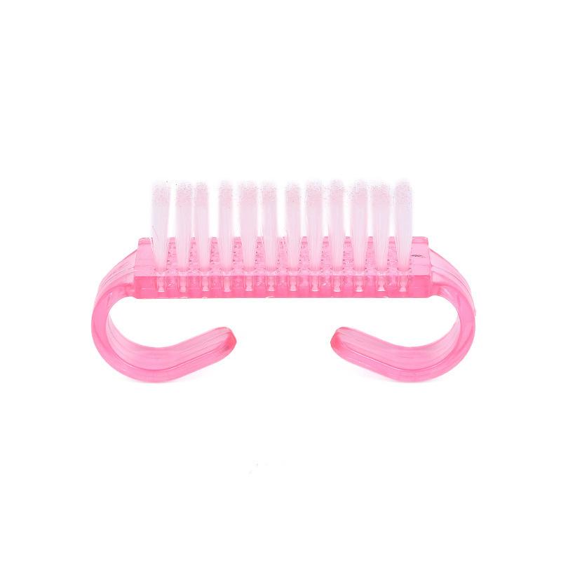 Nail Dust Cleaning Brush Set Manicure Powder Brush Goat Horn Shape Scrubber for Nail Art Fingernail Care Tool