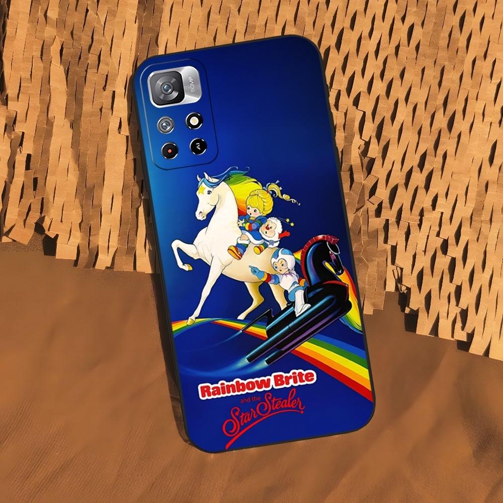 Cartoon R-Rainbow Brite Phone Case for Xiaomi 15 14 13 12 Mi 11 ultra Pro Lite Black Soft Silicone Cover