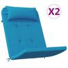 Adirondack Chair Cushions 2 pcs Light Blue Oxford Fabric