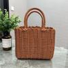Imitation Rattan Storage Basket Plastic Woven Handbag New Hanging Baskets  Fruit