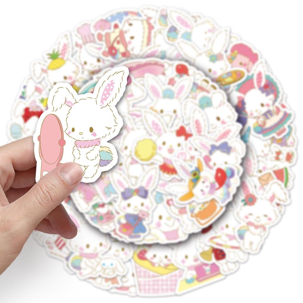 51 водостойкая наклейка с животными из мультфильмов Sanrio Wish Me Mell