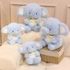 Sleeping Baby Elephant Doll Sitting Bib Elephant Plush Toy Cute Company Soothing Doll Ornament Gift Children