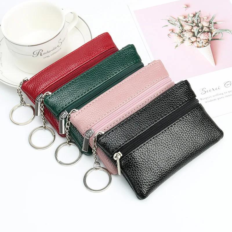 Women Wallet Coin Purse Credit Card Holder Single Double Zipper Pocket Women Bag Multi-card Fashion Black Zipper Wallet