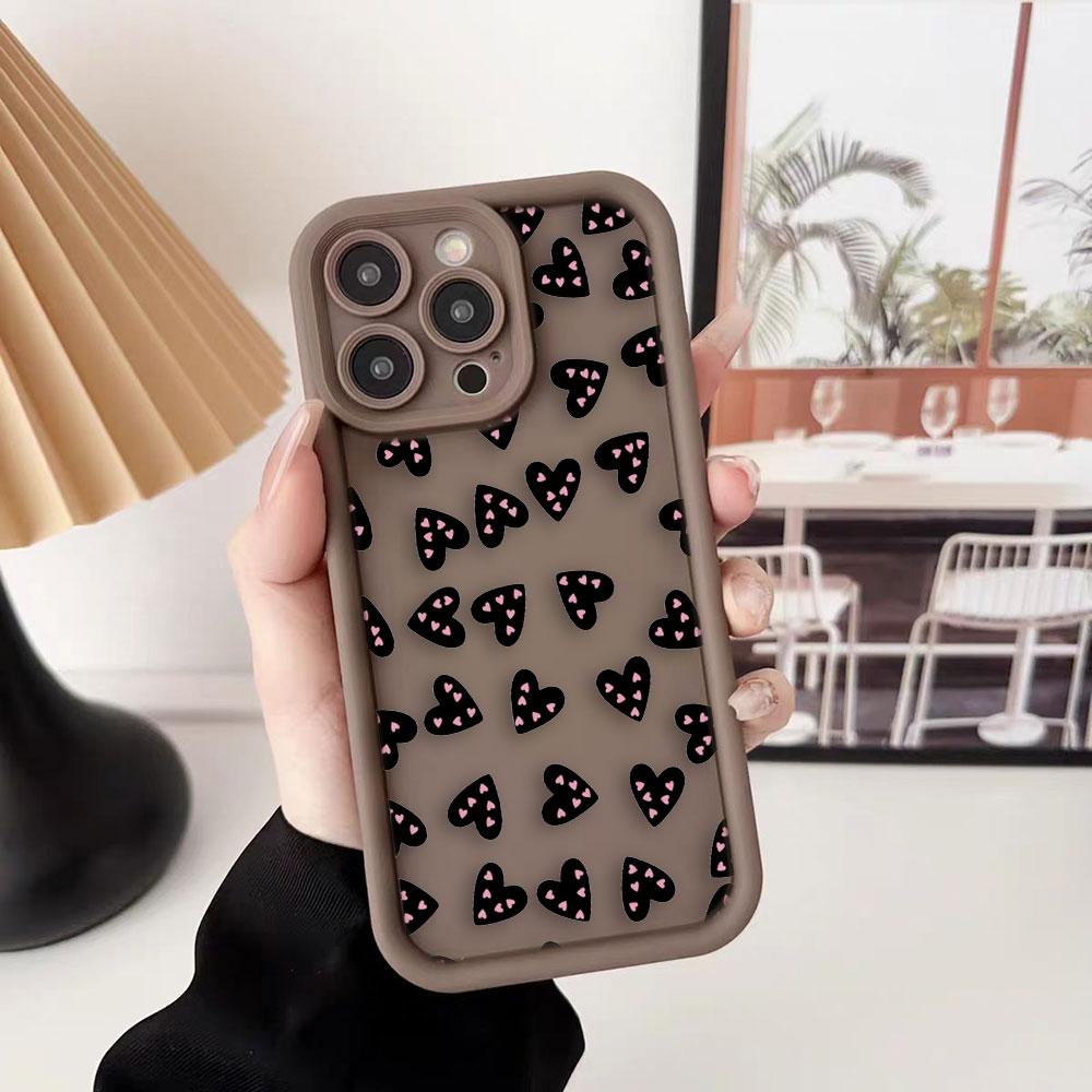 Чехол для телефона «Любящее сердце — это любовь» для iPhone Apple 17 AIR 16 16E 11 12 13 14 15 XR Plus Pro Max Чехол своими руками Противоударная крышка из ТПУ Capa