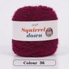 SquirrelWool 150 г Пледовое одеяло ручной вязки из меха белки с дизайном в виде букета роз