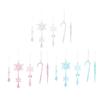 20 шт. Прозрачные ударопрочные сосульки Рождественские украшения Прочные портативные подвесные украшения для елки двери шторы Праздничное украшение