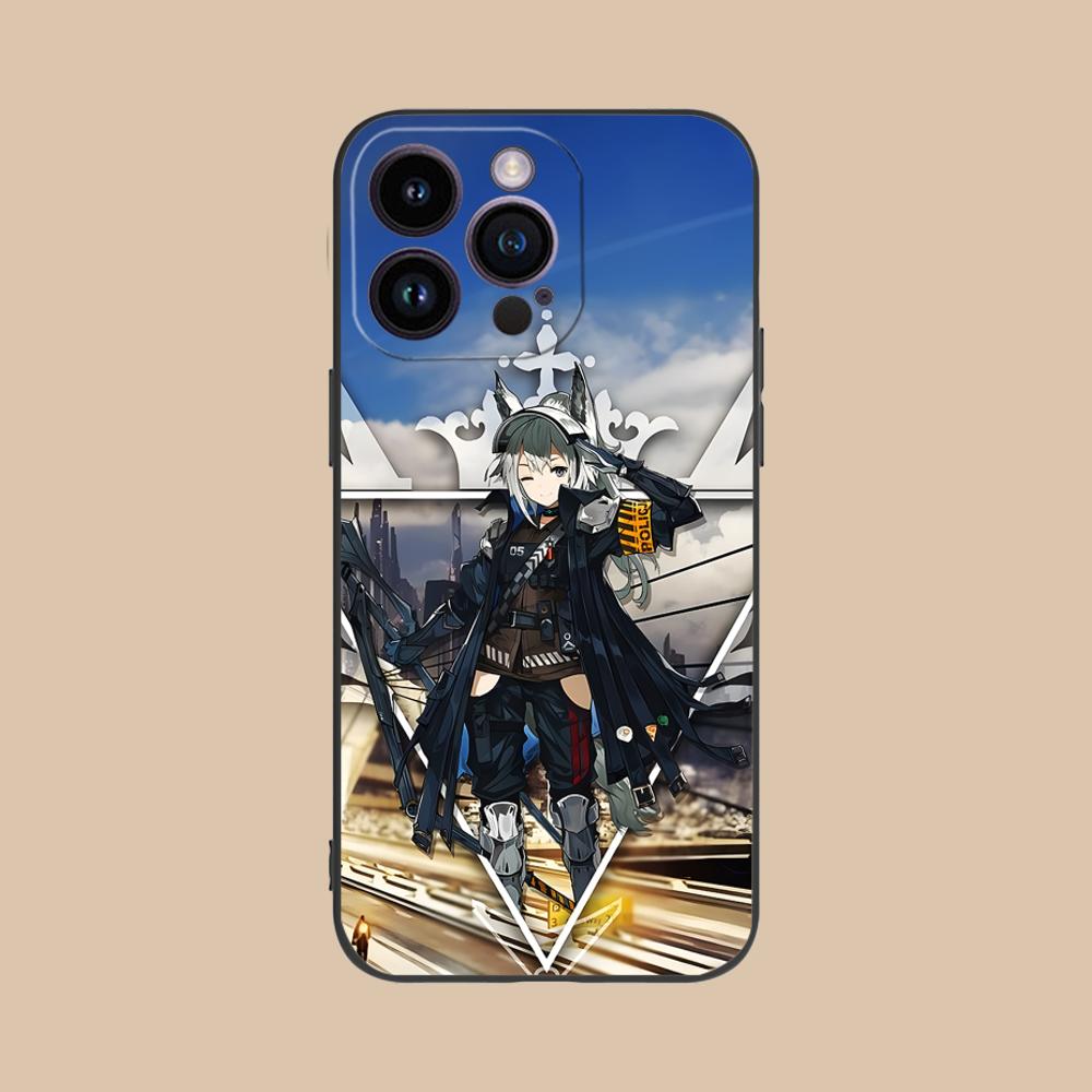 Arknights Grani Матовый ТПУ Чехол для Мобильного Телефона для iPhone 17 16 15 14 13 12 11 X XR XS 8 7 Air Pro Max Plus Mini Цветной Чехол