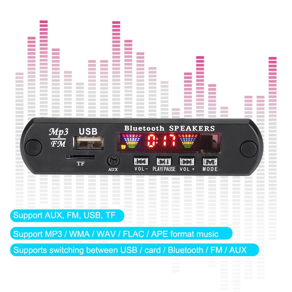 TFM01Bt U DX Bluetooth 5.0 Экран 4 цвета FM APE FLAC Модуль платы декодирования