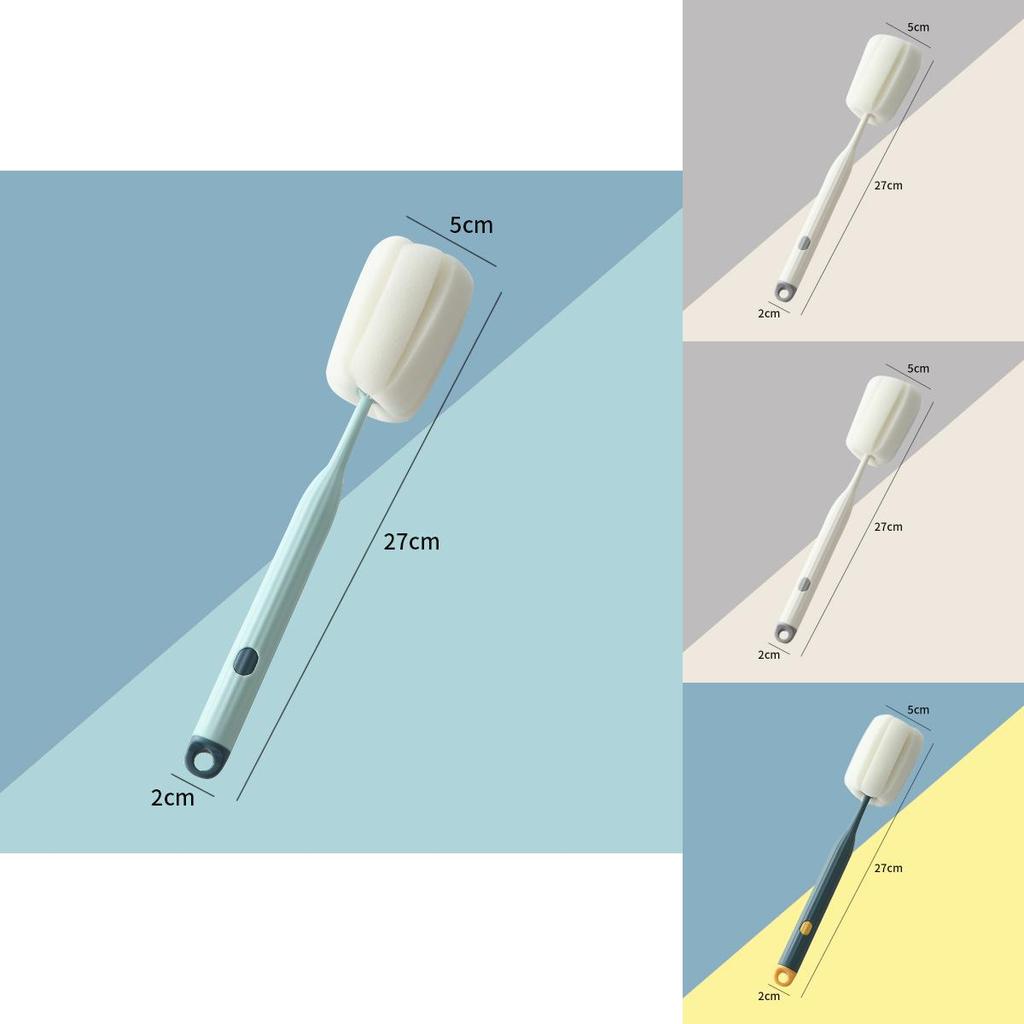 Household Sponge Cup Brush With Handle For Efficient Cleaning Of Drinking Vessels