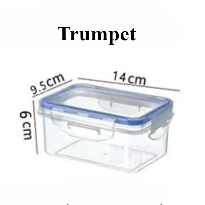 Food Preservation Box Transparent Sealed Box with Cover Can Be Heated and Refrigerated PP Material Stackable Storage Containers