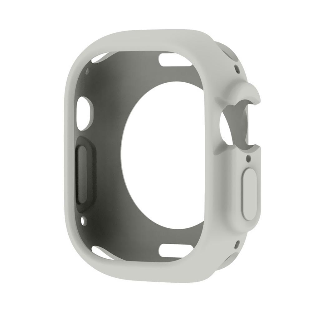 Полый силиконовый чехол, защитная пленка для экрана, защитная рамка для умных часов Apple Watch Ultra 49 мм