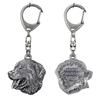 Бернский зенненхунд, Бернский зенненхунд - посеребренный брелок для ключей с собакой, украшение на сумочку, подвеска на рюкзак от бренда