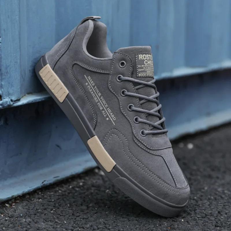 Мужская модная обувь для ходьбы на открытом воздухе, новые кроссовки, нескользящая мужская обувь для тенниса, повседневная обувь для скейтборда, мужские ботинки на шнуровке