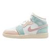 Детские кроссовки Air Jordan 1 Mid SE GS Scalloped Edge Green White Pink-Oxford DZ5361-100