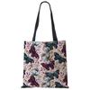 Сумка-тоут с цветочным принтом на заказ для женщин, многоразовые сумки через плечо, дорожные школьные сумки 40x40 см KTY