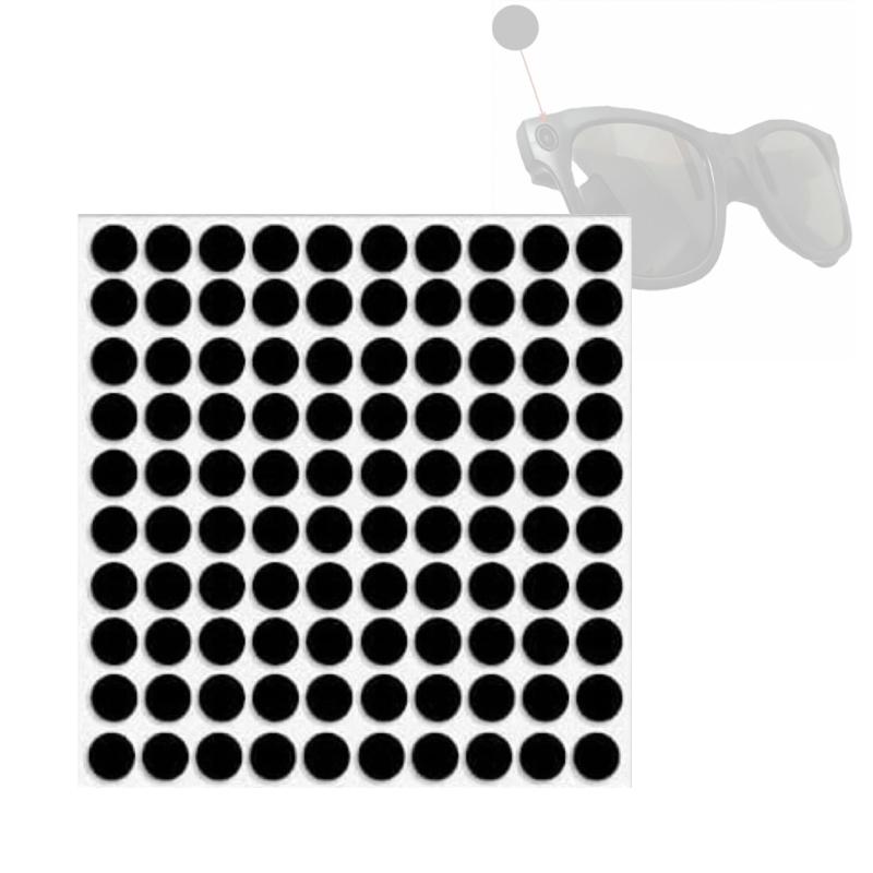 Светоблокирующая наклейка LED Антибликовое покрытие Для Smart Glasses Диаметр 5 мм 6 мм Эффективно блокирует яркий свет