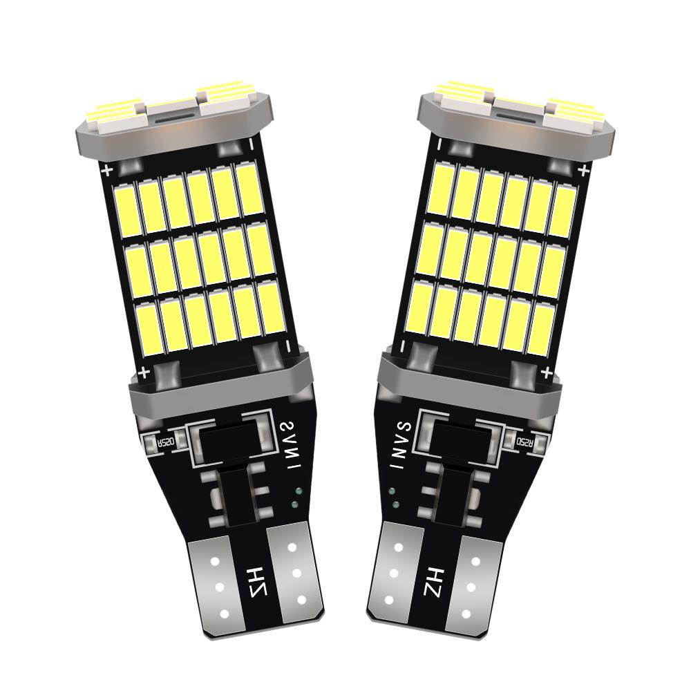2PCS T15 W16W Car LED Reverse Light 6000K White CSP Chips For KIA CEED JD CD 2013-2016 2017 2018 2019 2020 2021 2022 Car Light