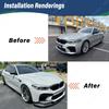 For BMW F90 M5 M5C 2018 2019 2020 3D Model Car Front Bumper Spoiler Splitter Lip Body Front Shovel Decorative Modification Kit