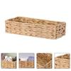 Large Capacity Imitation Water Hyacinth Basket for Closet Toilet Paper Storage Bin Sundries for Entryway