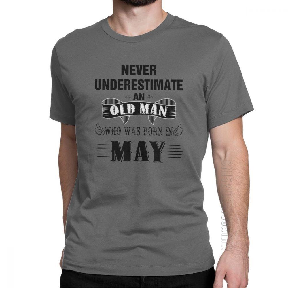 Vintage Retro Birthday T Shirts Anniversary Birth Present Legend Born In May Tee Shirt Gift Man TShirts Cotton Short Sleeve