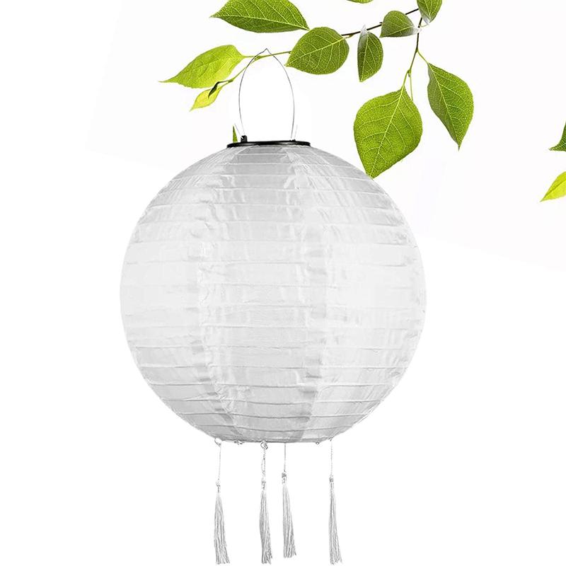 12-дюймовые водонепроницаемые фонарики на солнечных батареях, китайские фонарики, светодиодные лампы, наружные украшения, шары, солнечные фонари, украшения для вечеринок