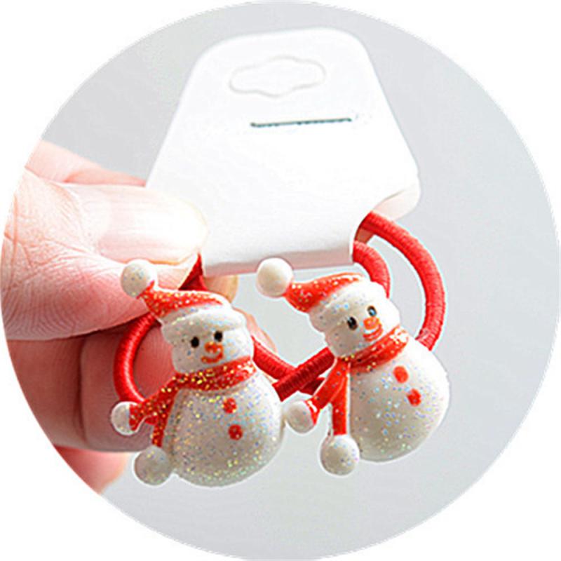 Мультяшный рождественский головной убор милый оленьи уши рога шпильки заколки Санта-Клаус снеговик повязка на голову веревка для волос детский головной убор