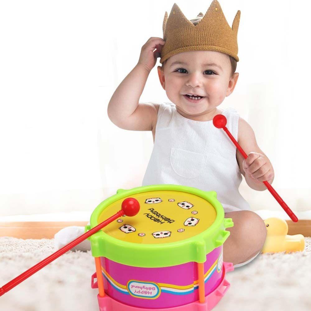 Music Percussion Children Hand Drumming Tambourine Kids Drum Set  Musical Instrument