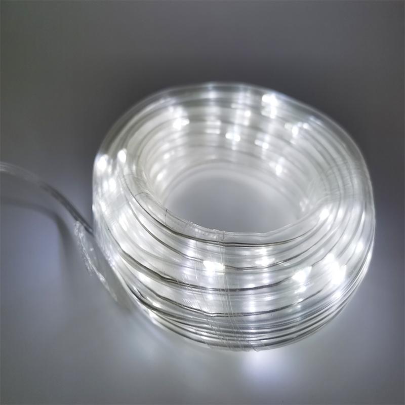 200/300 светодиодов на солнечной батарее, веревочная трубка, гирлянда, уличная водонепроницаемая гирлянда, садовая гирлянда для рождественского украшения двора