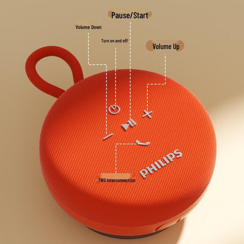 Philips Mini Portable Bluetooth Speaker TAS1120