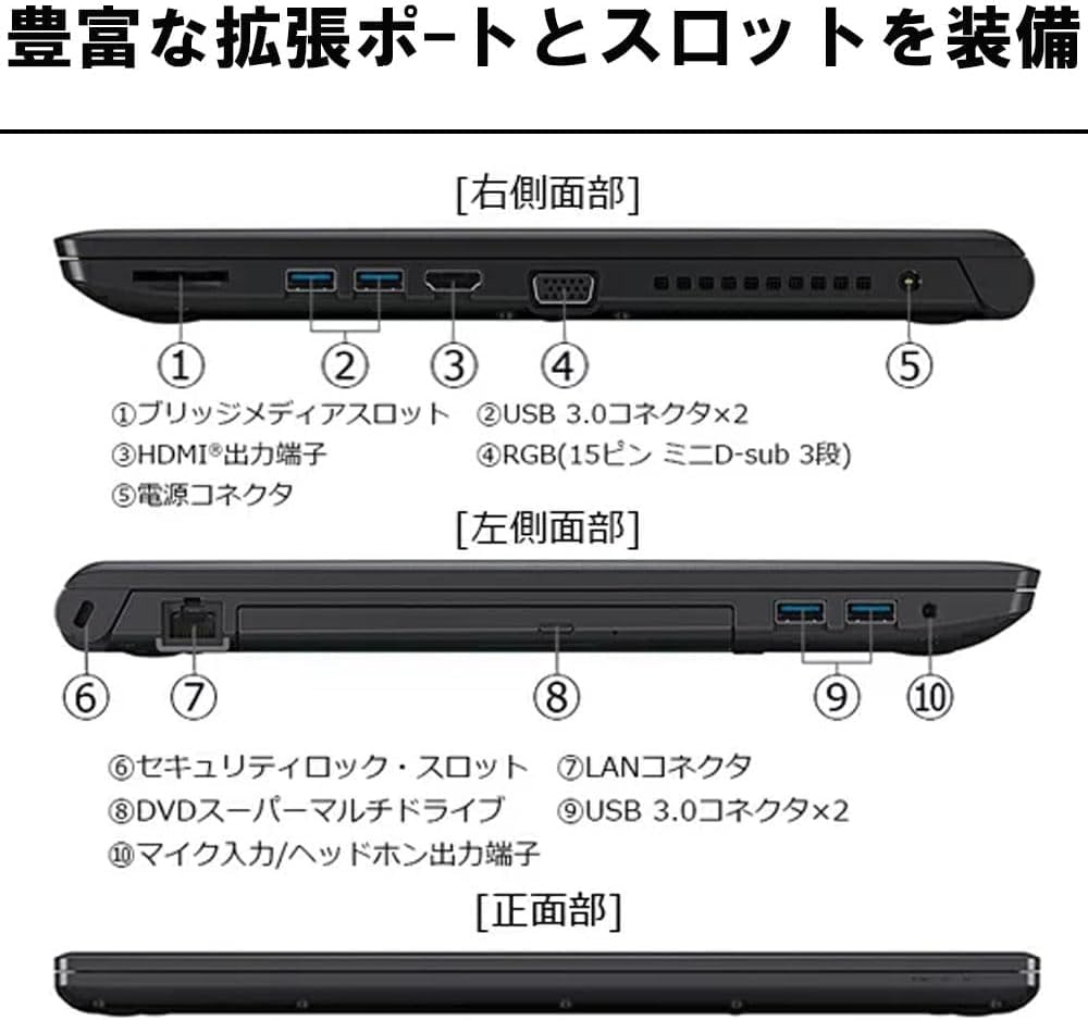 Память Б/у ноутбук Toshiba dynabook с Windows 11 Core клавиатура в комплекте [Super-speed 16GB] B55/B65 i5-6200U /SSD512GB/15.6