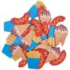 36 Wooden Confetti - Hot Dog, Fries, Ice Cream - Multicolor