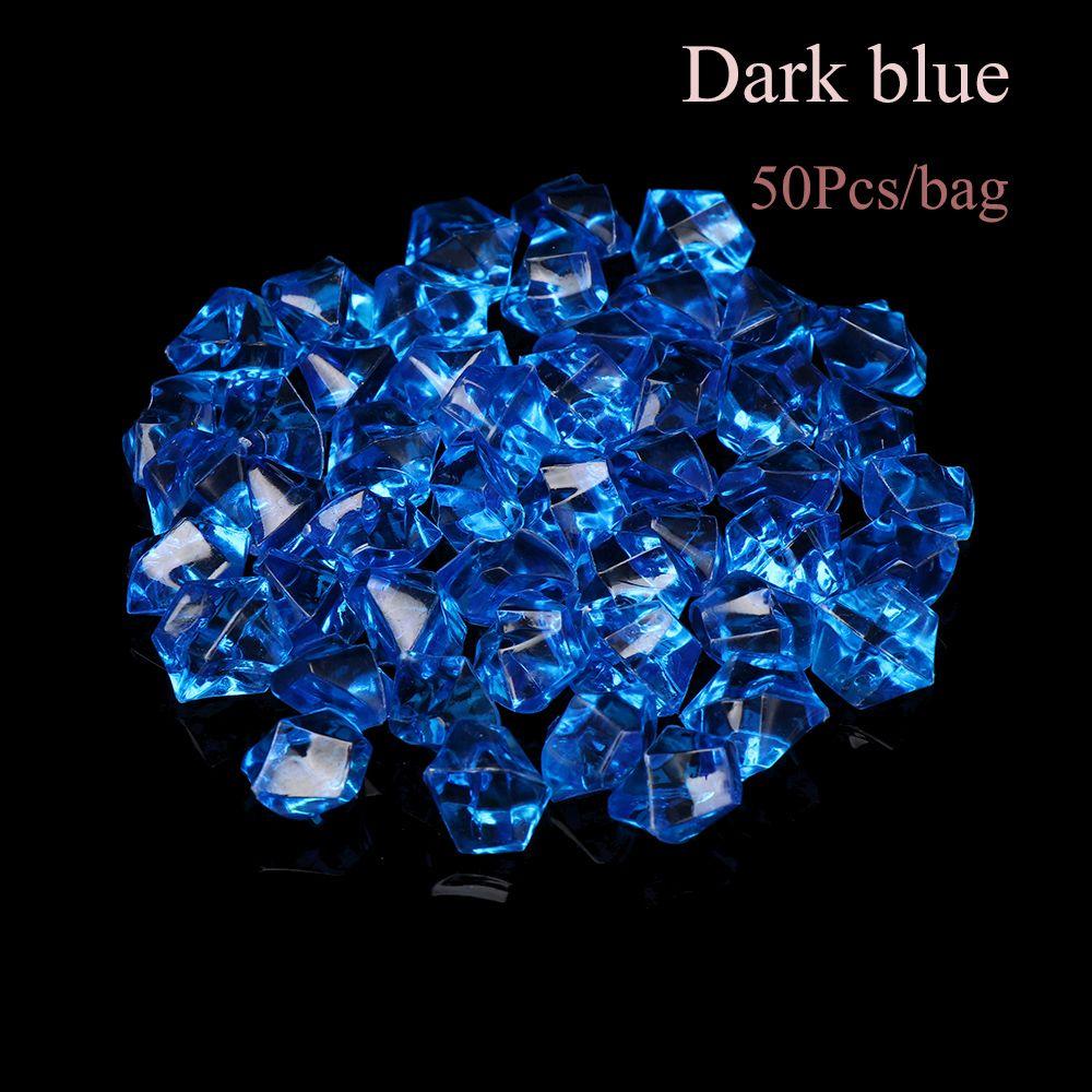 Colorful Aquarium Landscape Cobblestones Pebbles Crystal Ice Cubes Vase Filler Artificial Stones