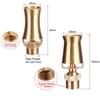 Brass Ice Tower Cedar Fountain Nozzle Durable Bubbler Jet Fountain Creative Gift Spray Head