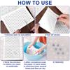 108Pcs Sashiko Embroidery Pattern Set Stabilizers Water Soluble Embroidery Transfer Stencils Stabilizers Embroidery Paper Stick