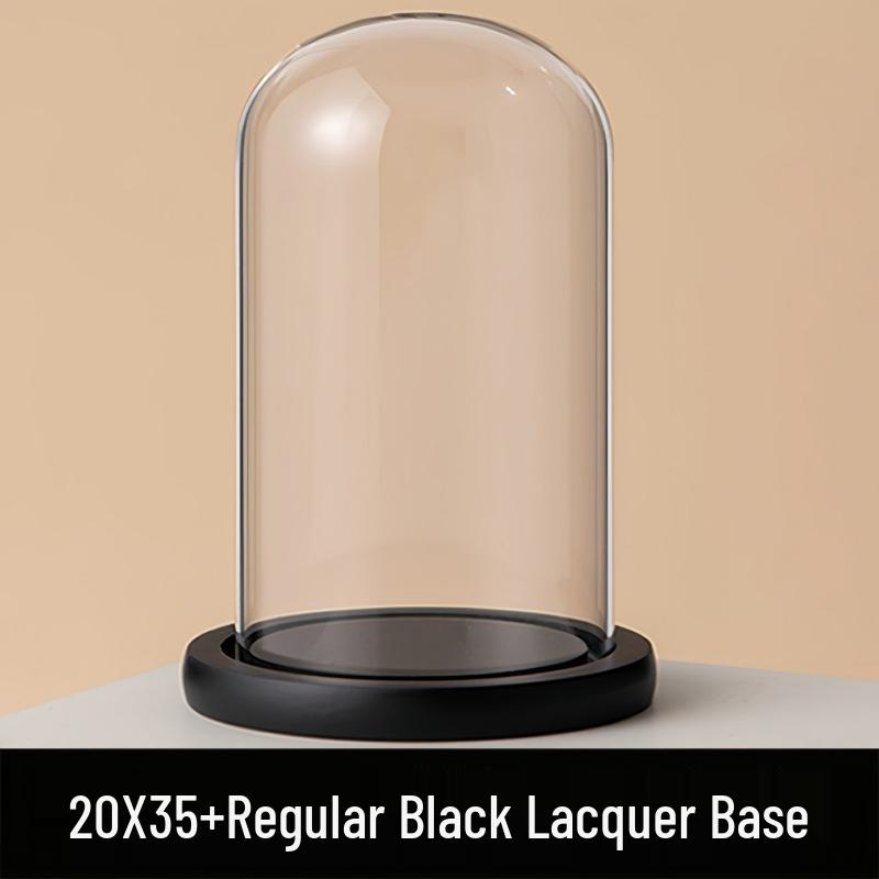 Eternal Flower Glass Dome: Modern Home Decor with Preserved Flowers and Handcrafted Figurine
