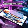 Custom Name Personalized Cosmic Bot Crew Pattern Mousepad, Laptop PC Desk Mat, Decorative Desk Mat for Home Keyboard Pad Gift